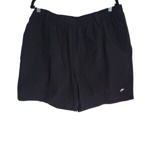 Nike Mens Black Drawstring Shorts With Pockets Elastic Waist Mesh Lined Size XL‎